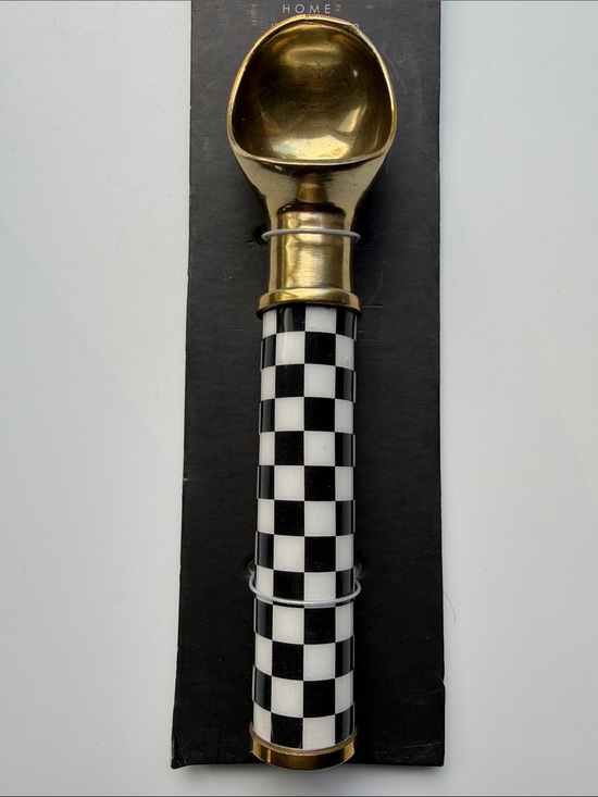Tahari Other - Tahari Checkered Black & White Ice Cream Scoop